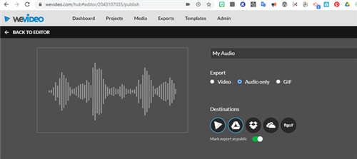 save audio 